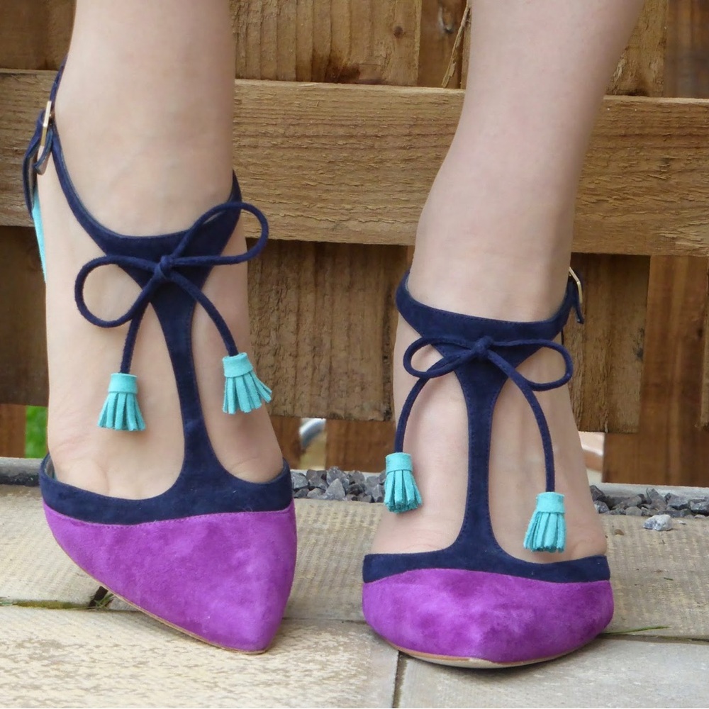 Boden Alice Suede 3.5” High Heels, size 39